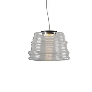 Karman Bibendum LED suspension lamp diam. 35 cm. with glass lampshade Transparent - Buy now on ShopDecor - Discover the best products by KARMAN design