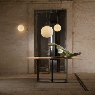 Karman Braille suspension lamp diam. 25 cm. white frosted glass - Buy now on ShopDecor - Discover the best products by KARMAN design