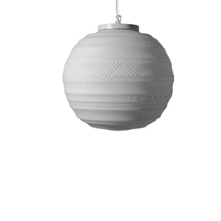 Karman Braille suspension lamp diam. 40 cm. white frosted glass - Buy now on ShopDecor - Discover the best products by KARMAN design