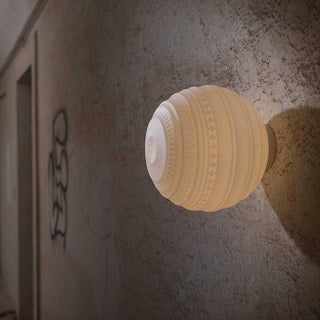Karman Braille wall lamp diam. 25 cm. white frosted glass - Buy now on ShopDecor - Discover the best products by KARMAN design
