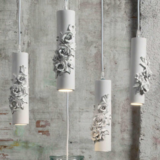 Karman Capodimonte LED suspension lamp with ceramic flowers - Buy now on ShopDecor - Discover the best products by KARMAN design