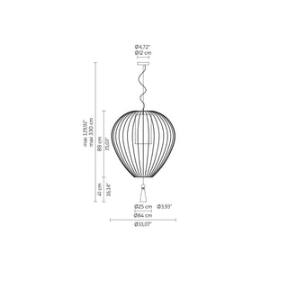 Karman Cell suspension lamp diam. 84 cm. with metallic thread - Buy now on ShopDecor - Discover the best products by KARMAN design