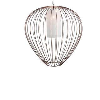 Karman Cell suspension lamp diam. 84 cm. with metallic thread Bronze - Buy now on ShopDecor - Discover the best products by KARMAN design