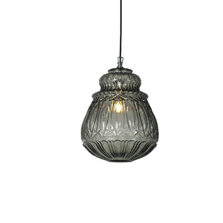 Karman Ginger suspension lamp diam. 30 cm. glass SE1163 Smoky grey - Buy now on ShopDecor - Discover the best products by KARMAN design