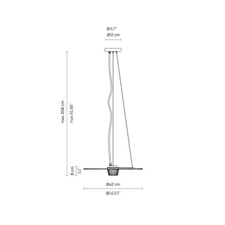 Karman Gonzaga LED suspension lamp diam. 42 cm. matt black - Buy now on ShopDecor - Discover the best products by KARMAN design