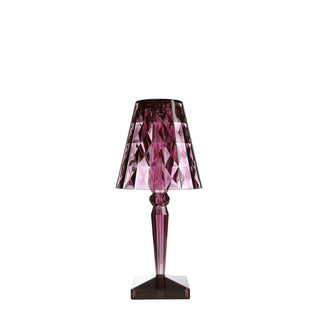 Kartell Big Battery portable dimmable table lamp Kartell Plum PR - Buy now on ShopDecor - Discover the best products by KARTELL design