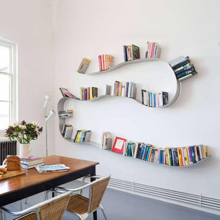 Kartell Bookworm wall bookshelf with 17 bookends - Buy now on ShopDecor - Discover the best products by KARTELL design