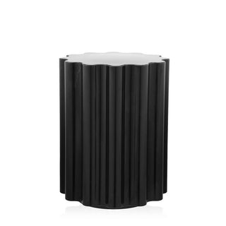 Kartell Colonna stool/side table H. 46 cm. Kartell Black 09 - Buy now on ShopDecor - Discover the best products by KARTELL design