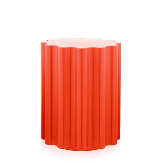 Kartell Colonna stool/side table H. 46 cm. Kartell Red 10 - Buy now on ShopDecor - Discover the best products by KARTELL design