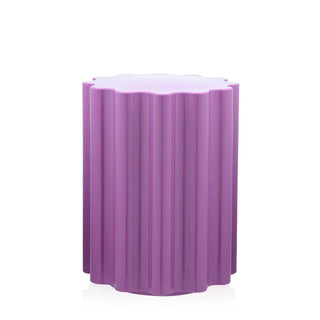 Kartell Colonna stool/side table H. 46 cm. Kartell Purple 30 - Buy now on ShopDecor - Discover the best products by KARTELL design