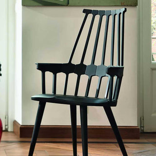 Kartell Comback armchair with wood legs - Buy now on ShopDecor - Discover the best products by KARTELL design