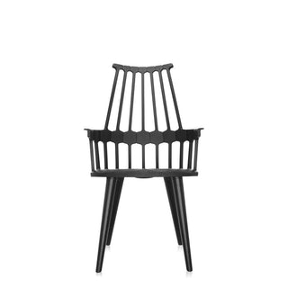 Kartell Comback armchair with wood legs Kartell Black 09 - Buy now on ShopDecor - Discover the best products by KARTELL design