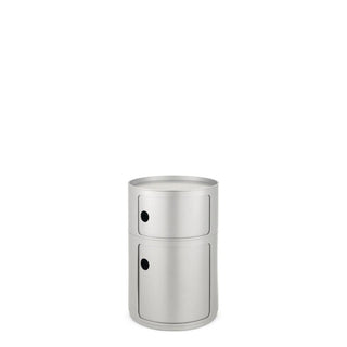 Kartell Componibili Big container with 2 drawers H. 61.5 cm. Kartell Silver SI - Buy now on ShopDecor - Discover the best products by KARTELL design