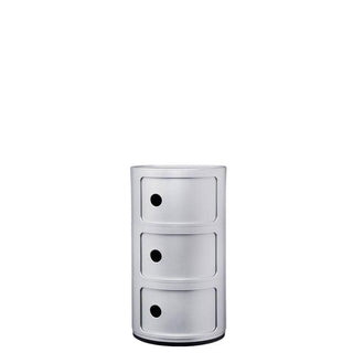 Kartell Componibili container with 3 drawers Kartell Silver SI - Buy now on ShopDecor - Discover the best products by KARTELL design