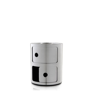 Kartell Componibili metallized container with 2 drawers - Buy now on ShopDecor - Discover the best products by KARTELL design