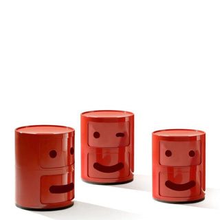 Kartell Componibili Smile 2 - red container with 2 drawers - Buy now on ShopDecor - Discover the best products by KARTELL design