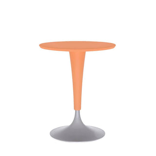 Kartell Dr.NA side table with steel base Kartell Light orange 7N - Buy now on ShopDecor - Discover the best products by KARTELL design