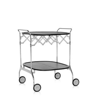 Kartell Gastone folding trolley Kartell Black 09 - Buy now on ShopDecor - Discover the best products by KARTELL design