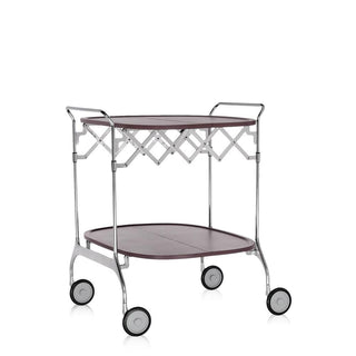 Kartell Gastone folding trolley Kartell Plum 88 - Buy now on ShopDecor - Discover the best products by KARTELL design
