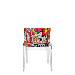 Kartell Mademoiselle Missoni à la mode armchair vevey red tones with transparent structure - Buy now on ShopDecor - Discover the best products by KARTELL design
