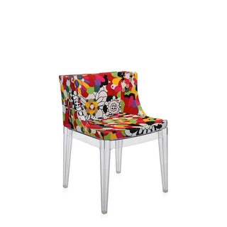 Kartell Mademoiselle Missoni à la mode armchair vevey red tones with transparent structure - Buy now on ShopDecor - Discover the best products by KARTELL design