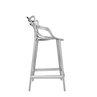 Kartell Masters metallized stool with seat H. 65 cm. - Buy now on ShopDecor - Discover the best products by KARTELL design