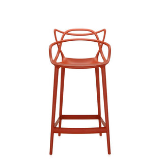 Kartell Masters stool with seat H. 65 cm. Kartell Rust orange 15 - Buy now on ShopDecor - Discover the best products by KARTELL design