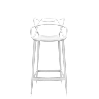 Kartell Masters stool with seat H. 65 cm. Kartell White 03 - Buy now on ShopDecor - Discover the best products by KARTELL design
