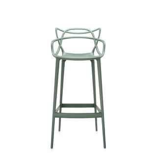 Kartell Masters stool with seat H. 75 cm. Kartell Sage green 14 - Buy now on ShopDecor - Discover the best products by KARTELL design