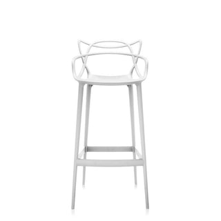 Kartell Masters stool with seat H. 75 cm. Kartell White 03 - Buy now on ShopDecor - Discover the best products by KARTELL design