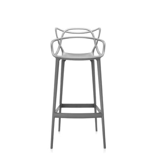 Kartell Masters stool with seat H. 75 cm. Kartell Grey 07 - Buy now on ShopDecor - Discover the best products by KARTELL design