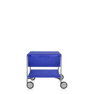 Kartell Mobil chest of drawers with 1 drawer, 1 shelf and wheels Kartell Cobalt blue L2 - Buy now on ShopDecor - Discover the best products by KARTELL design