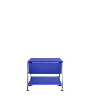 Kartell Mobil chest of drawers with 1 drawer and 1 shelf Kartell Cobalt blue L2 - Buy now on ShopDecor - Discover the best products by KARTELL design