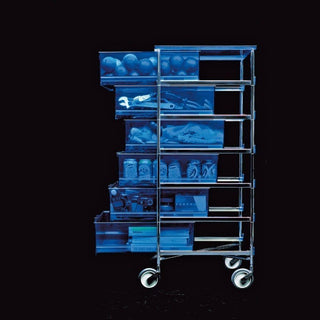 Kartell Mobil chest of drawers with 2 drawers and wheels - Buy now on ShopDecor - Discover the best products by KARTELL design