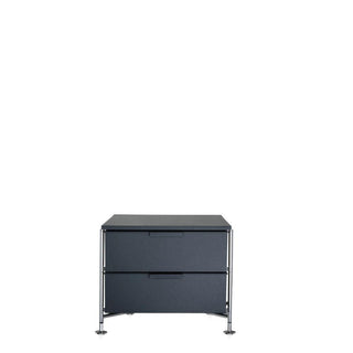 Kartell Mobil chest of drawers with 2 drawers Kartell Matt slate L5 - Buy now on ShopDecor - Discover the best products by KARTELL design