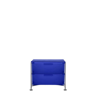 Kartell Mobil chest of drawers with 2 drawers Kartell Cobalt blue L2 - Buy now on ShopDecor - Discover the best products by KARTELL design