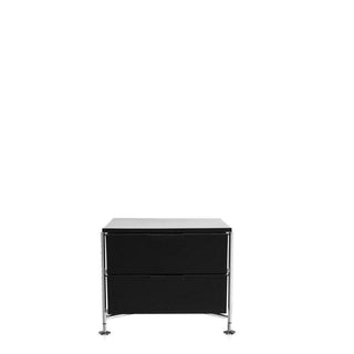Kartell Mobil chest of drawers with 2 drawers Kartell Glossy smoke grey L8 - Buy now on ShopDecor - Discover the best products by KARTELL design