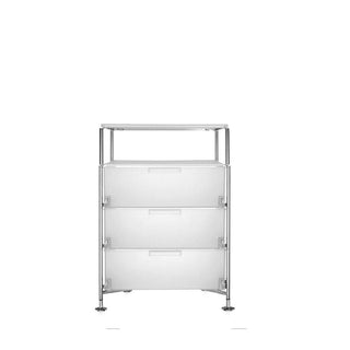 Kartell Mobil chest of drawers with 3 drawers and 1 shelf Kartell Ice L1 - Buy now on ShopDecor - Discover the best products by KARTELL design