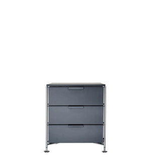 Kartell Mobil chest of drawers with 3 drawers Kartell Matt slate L5 - Buy now on ShopDecor - Discover the best products by KARTELL design