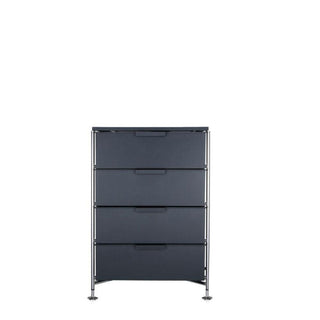 Kartell Mobil chest of drawers with 4 drawers Kartell Matt slate L5 - Buy now on ShopDecor - Discover the best products by KARTELL design