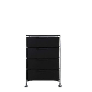 Kartell Mobil chest of drawers with 4 drawers Kartell Glossy smoke grey L8 - Buy now on ShopDecor - Discover the best products by KARTELL design