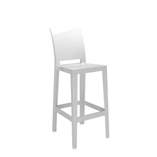 Kartell One More Please stool with seat H. 75 cm. Kartell Glossy white E5 - Buy now on ShopDecor - Discover the best products by KARTELL design
