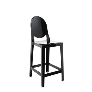 Kartell One More stool with seat H. 65 cm. Kartell Black E6 - Buy now on ShopDecor - Discover the best products by KARTELL design