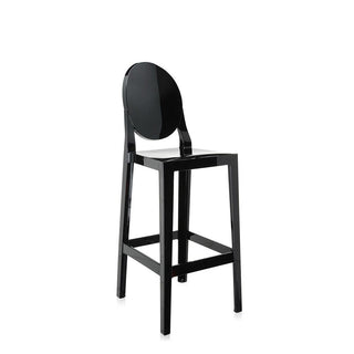 Kartell One More stool with seat H. 75 cm. Kartell Black E6 - Buy now on ShopDecor - Discover the best products by KARTELL design