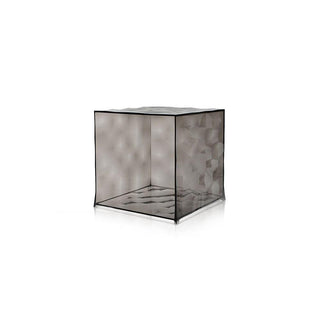 Kartell Optic cube-shaped container without door Kartell Smoke grey V9 - Buy now on ShopDecor - Discover the best products by KARTELL design
