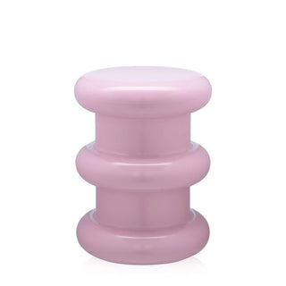 Kartell Pilastro stool/side table H. 46 cm. Kartell Pink 31 - Buy now on ShopDecor - Discover the best products by KARTELL design