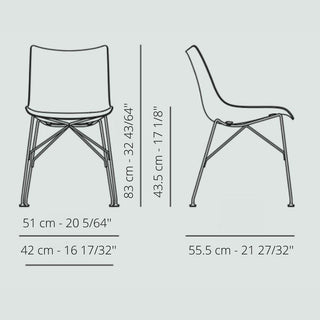 Kartell P/Wood chair in slatted ash - Buy now on ShopDecor - Discover the best products by KARTELL design