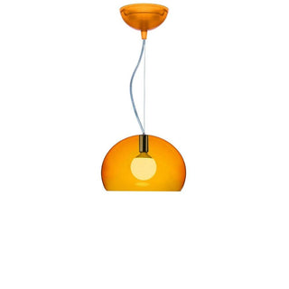 Kartell Small FL/Y suspension lamp diam. 38 cm. Kartell Orange K4 - Buy now on ShopDecor - Discover the best products by KARTELL design