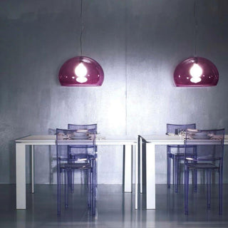 Kartell Small FL/Y suspension lamp diam. 38 cm. - Buy now on ShopDecor - Discover the best products by KARTELL design