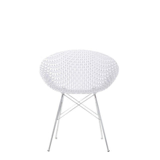 Kartell Smatrik armchair with chromed legs for indoor use Kartell Crystal B4 - Buy now on ShopDecor - Discover the best products by KARTELL design